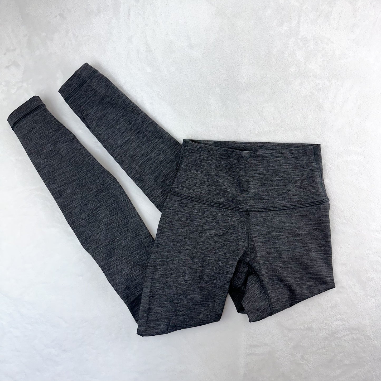 Size 2 Heathered Black Wunder Under Legging 28”