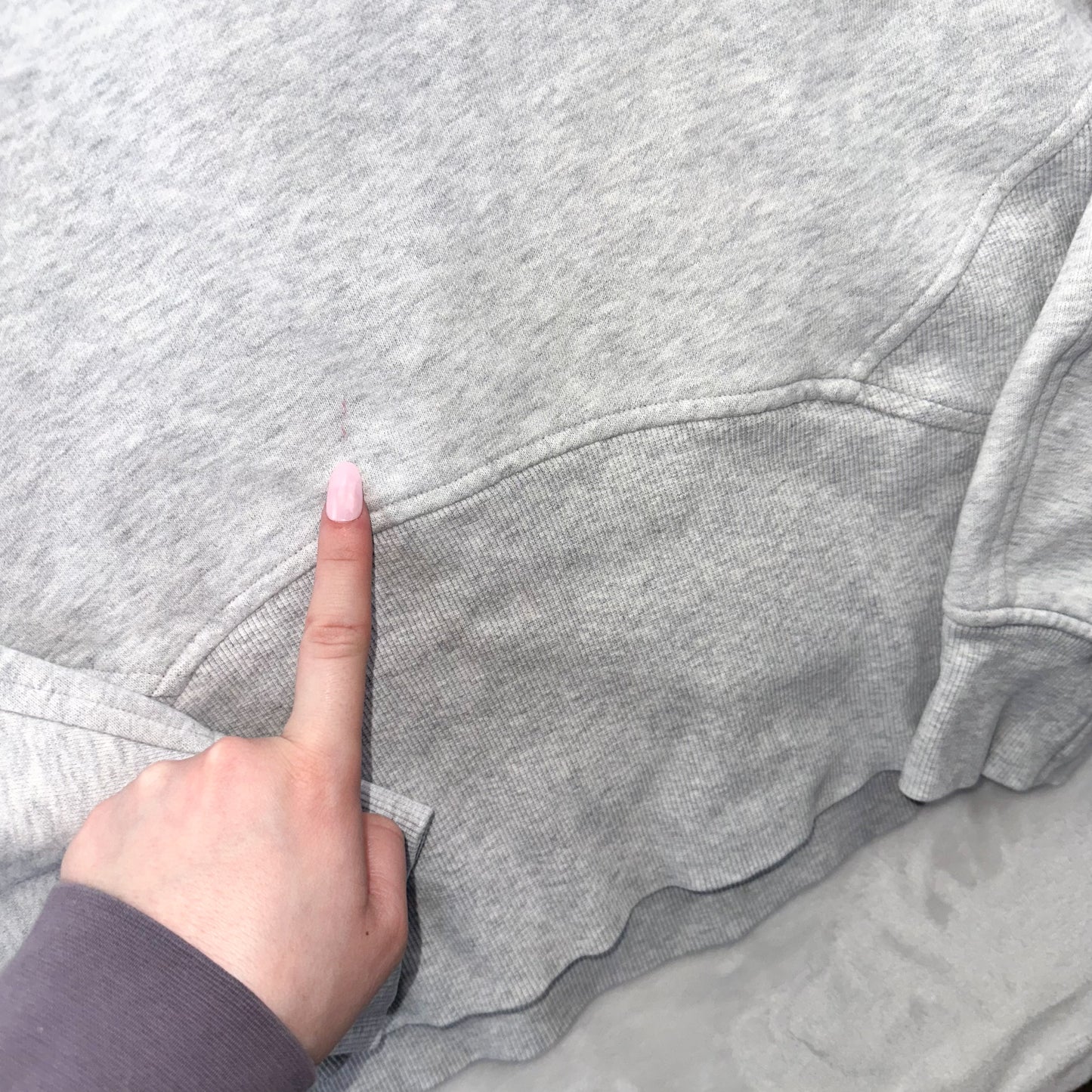 Size M/L Heathered Core Ultra Light Grey Scuba