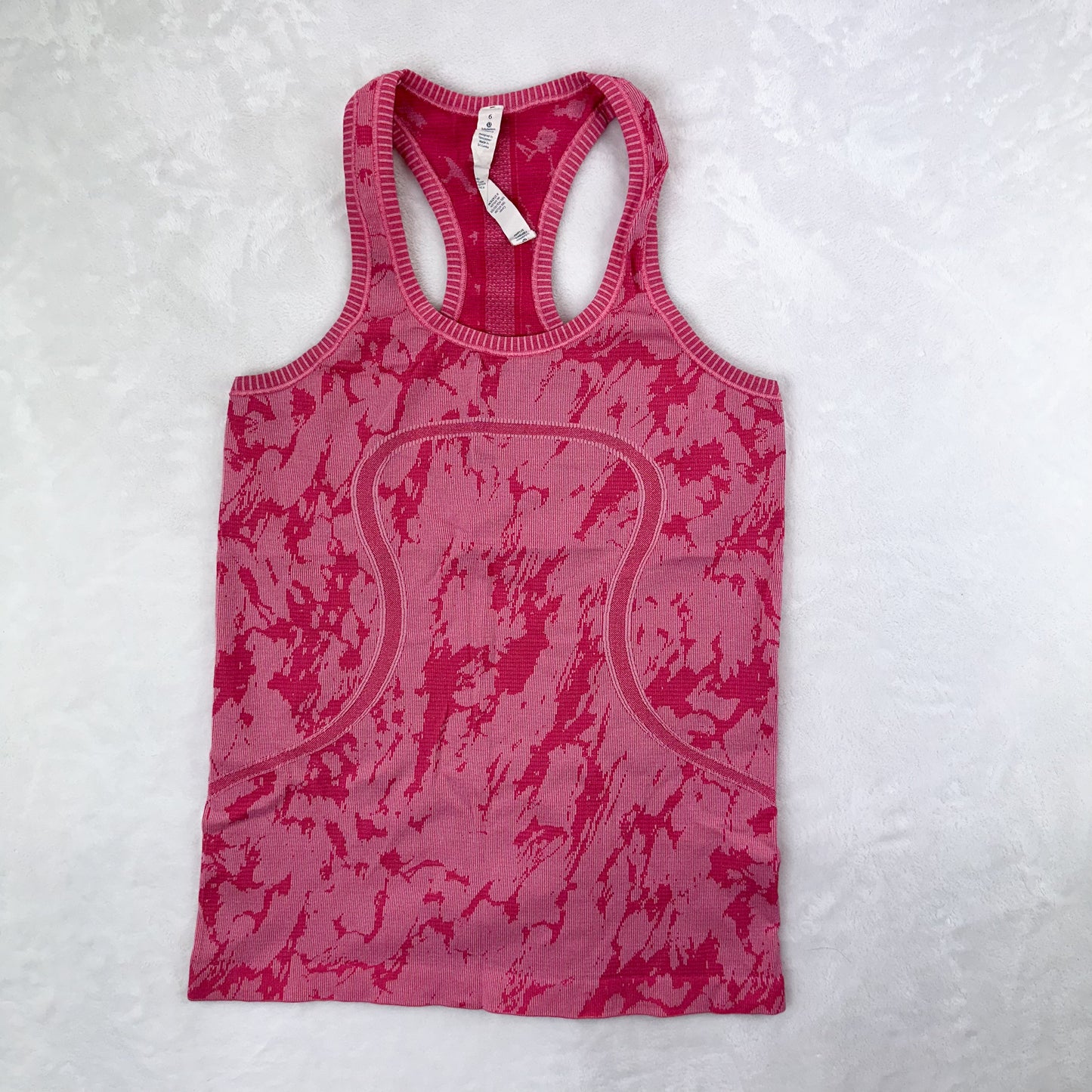 Size 6 Heathered Bon Bon Swifly Racerback