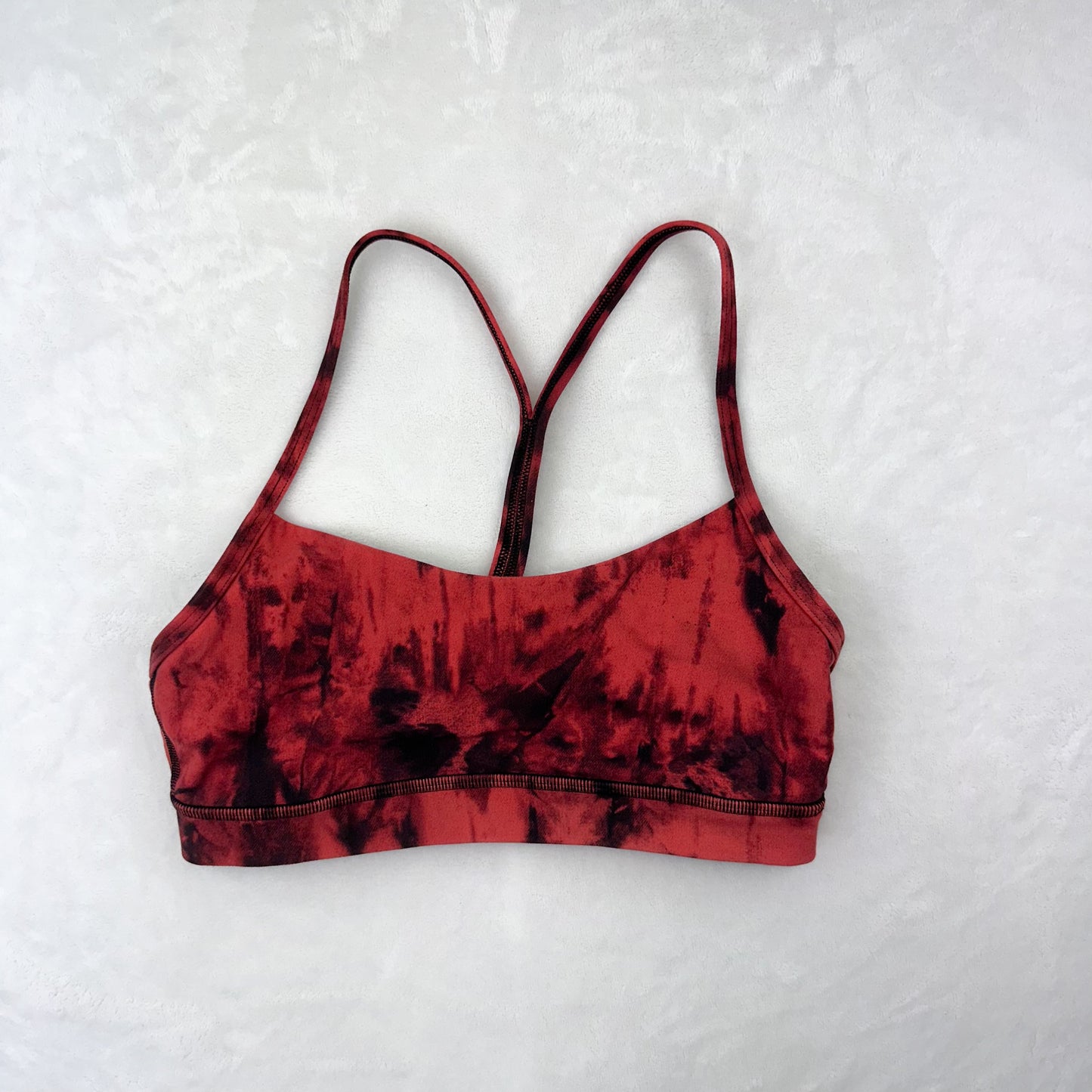 Size 6 Game Day Red Black Multi Flow Y Bra