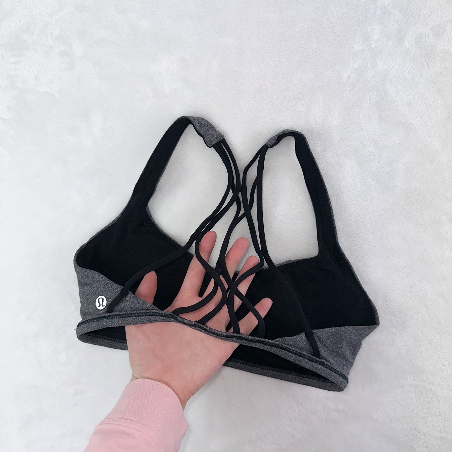 Size 4 Heathered Black Free To Be Zen Bra