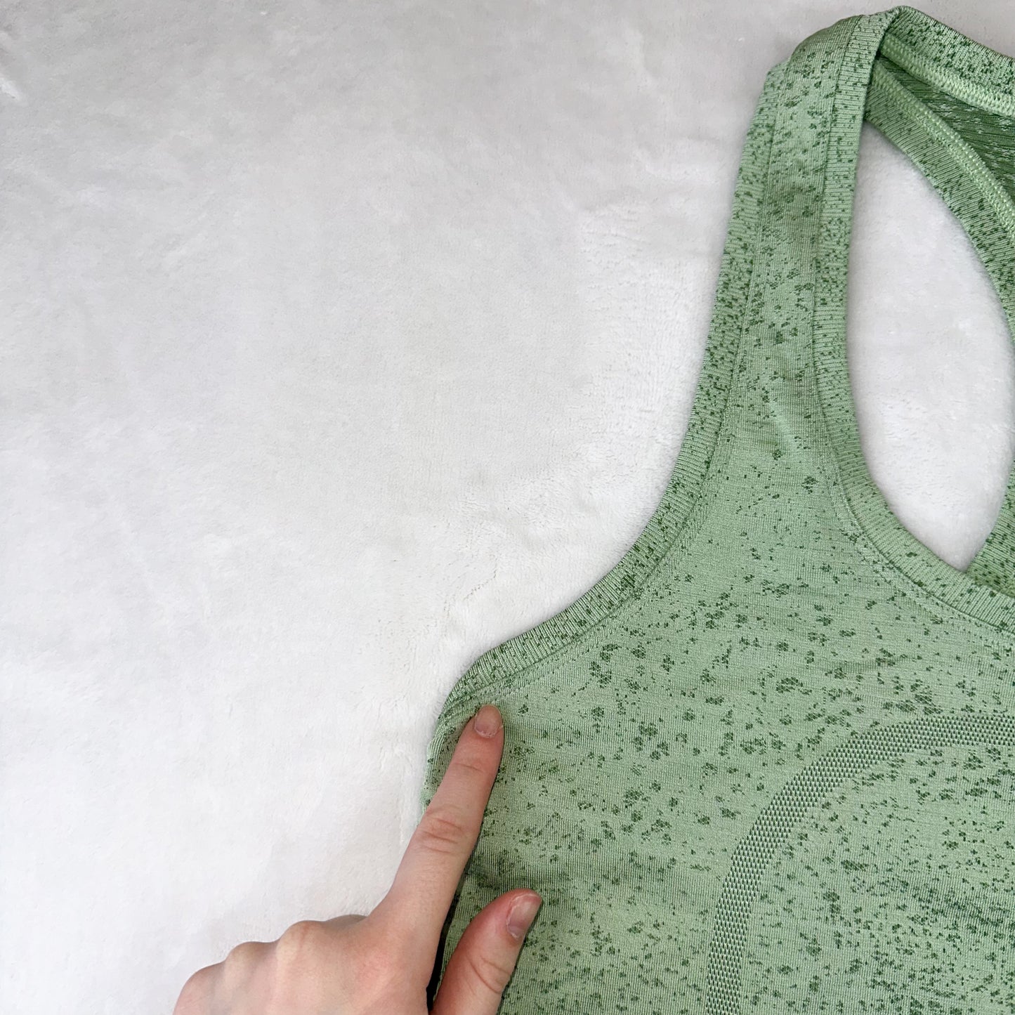 Size 6 Creamy Mint/Cedar Green Swifly Tank *race length