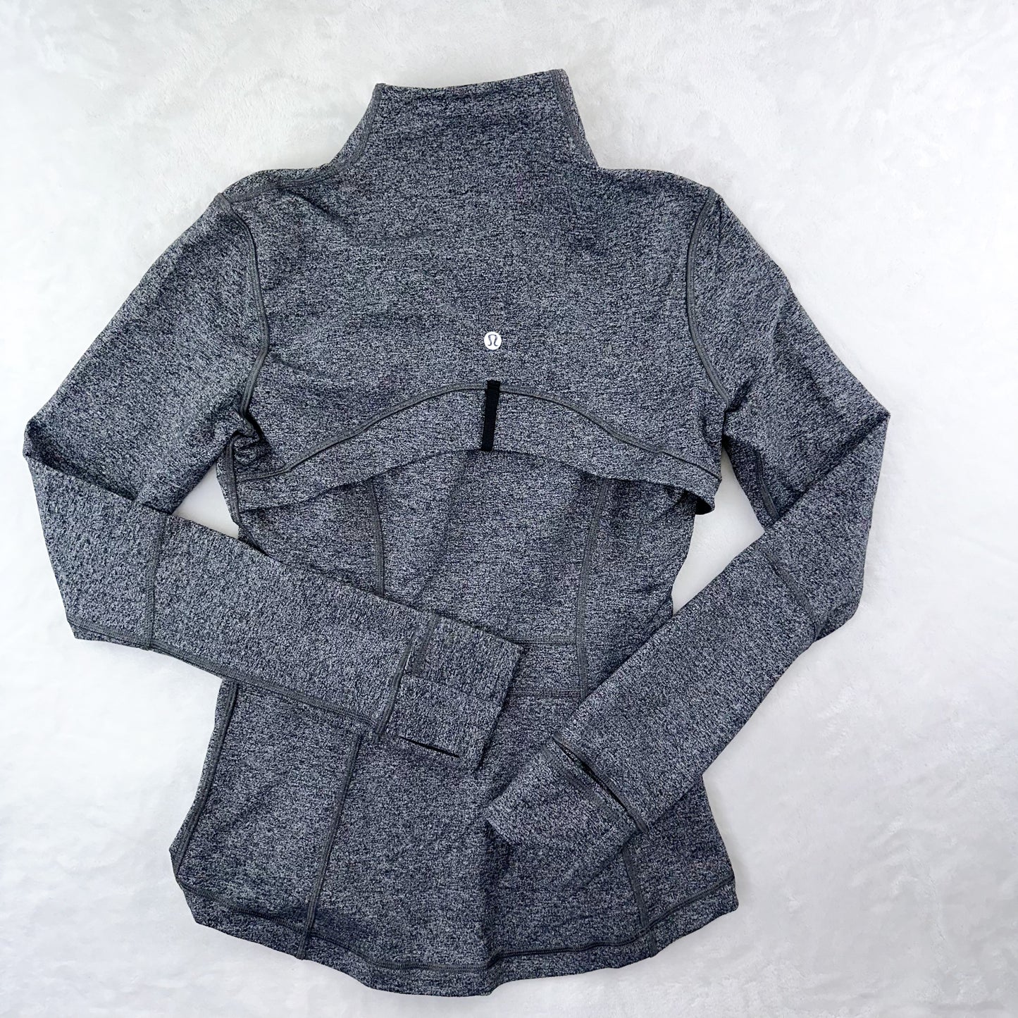 Size 6 Heathered Black Define Jacket