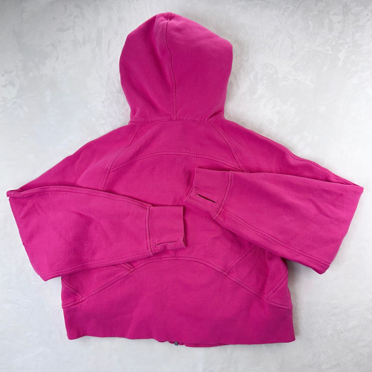 Size XS/S Sonic Pink Scuba Oversized Full-Zip