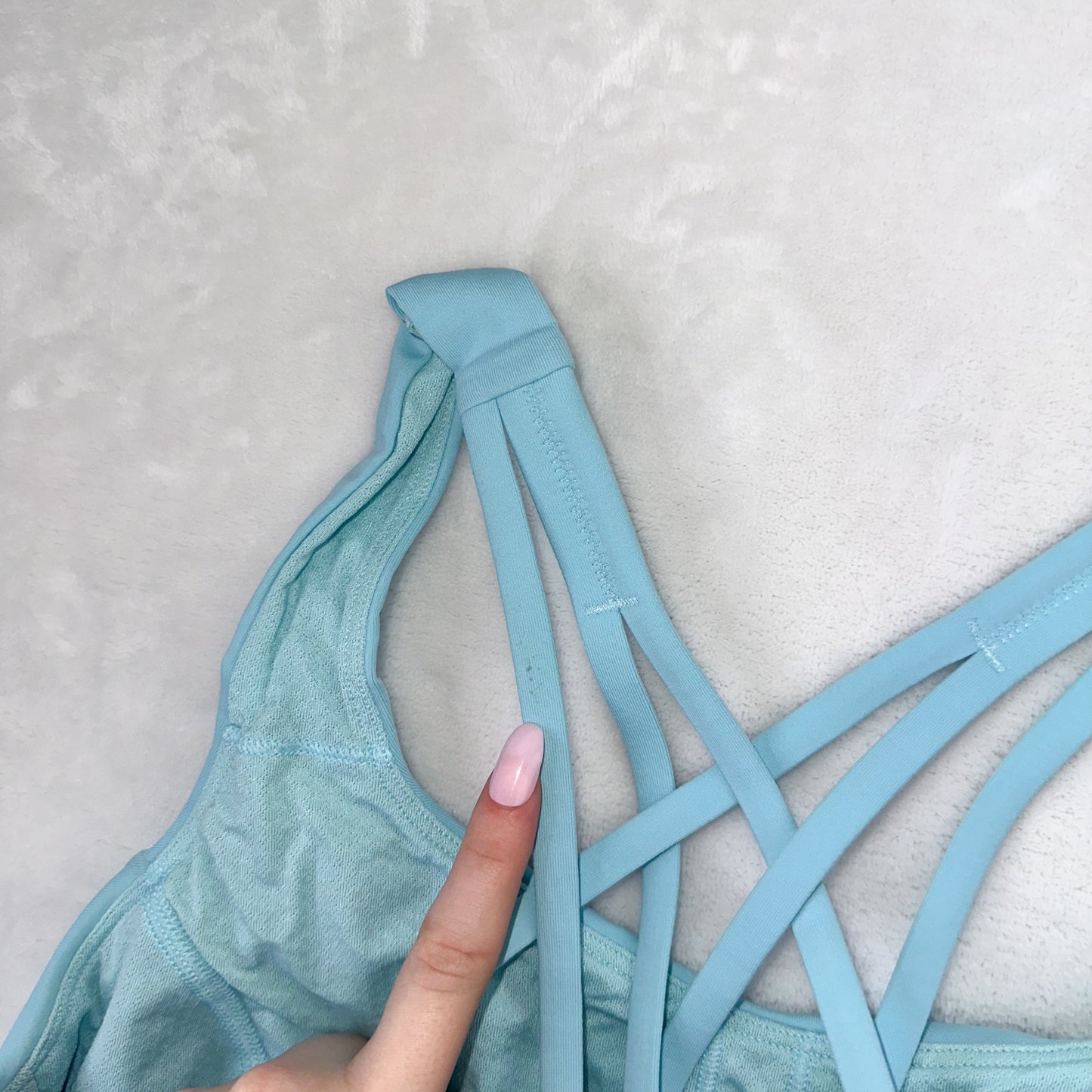 Size 8 Icing Blue Free To Be Serene Bra