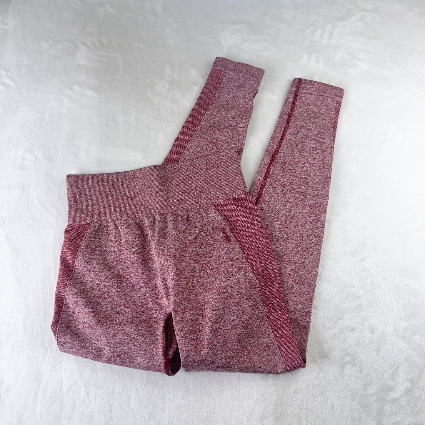 Size M Burgundy Marl Gymshark Flex High Waisted Legging