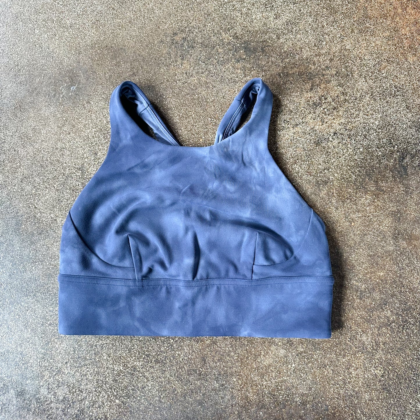 Size 8 Diamond Dye Shade Naval Blue Wunder Train Longline Bra