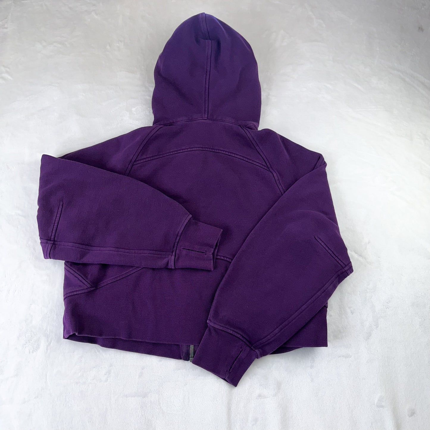 Size XS/S Dramatic Magenta Scuba Oversized Full-Zip Hoodie