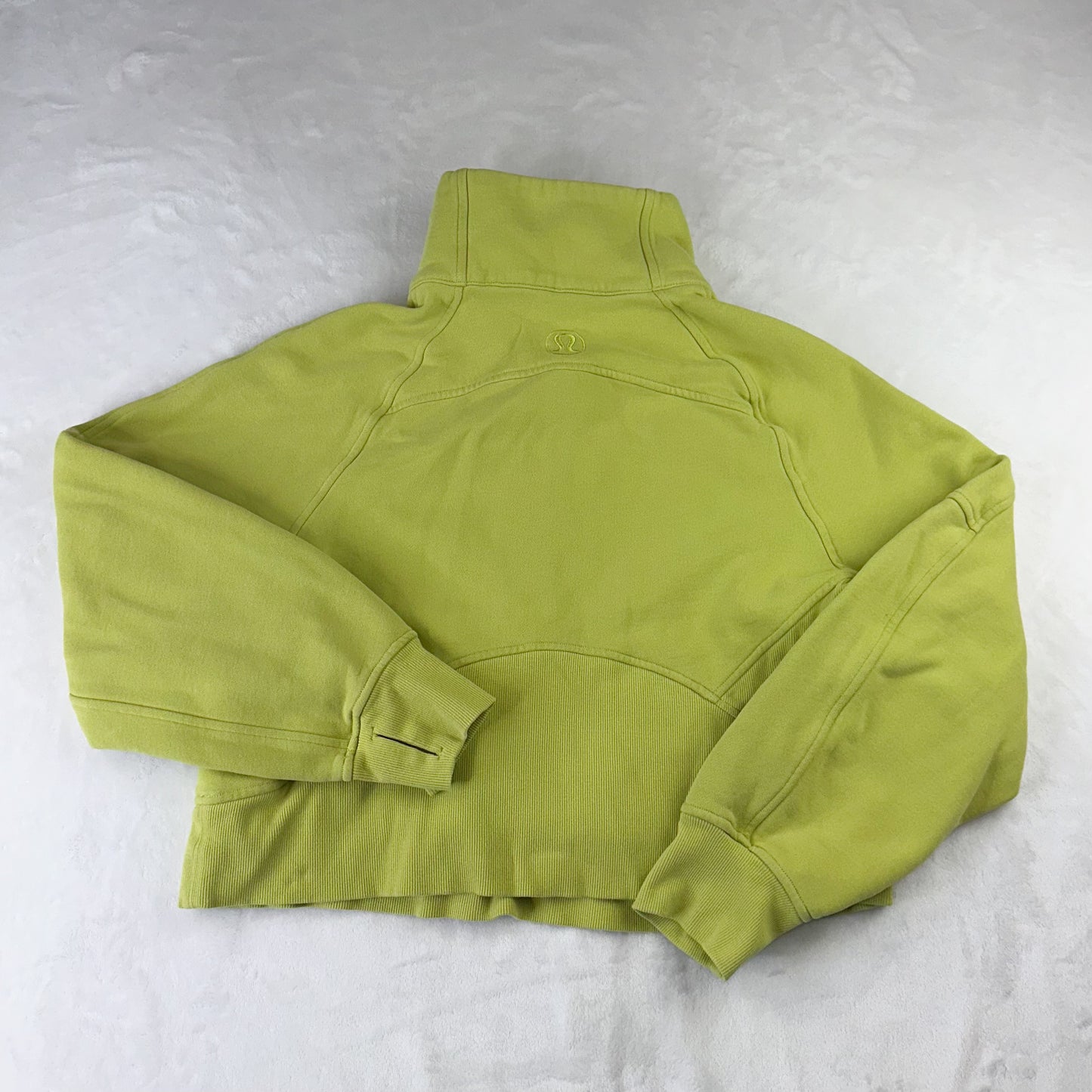 Size XS/S Wasabi Scuba Oversized Funnel Neck Half Zip