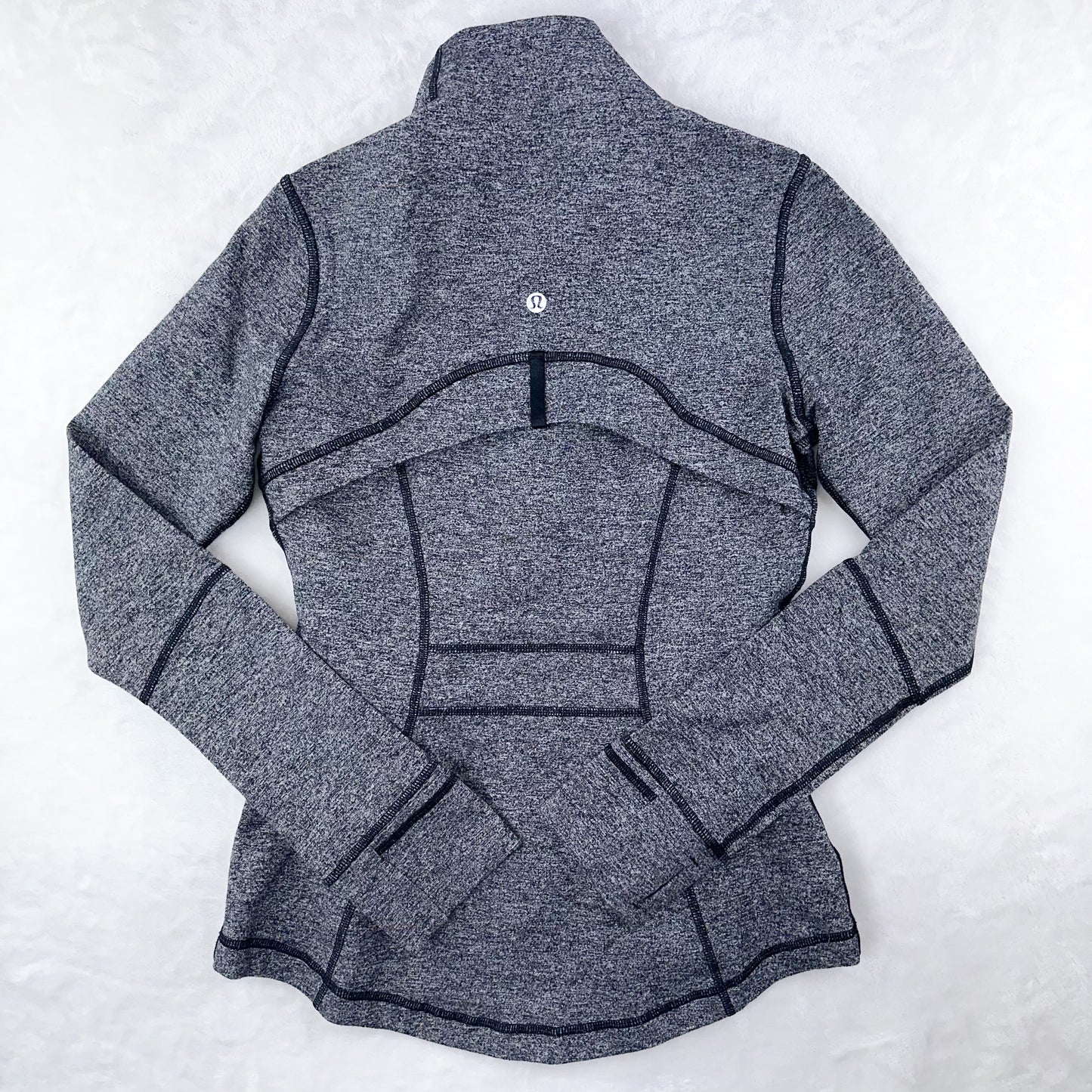 Size 6 Heathered Black Define Jacket