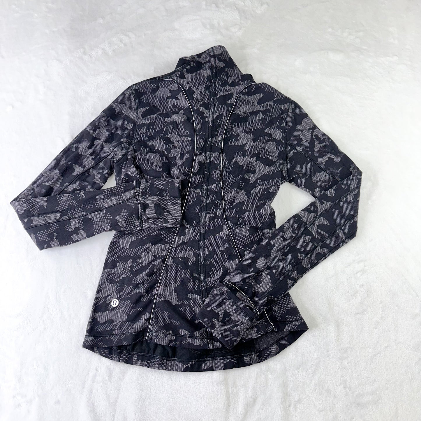 Size 4 Heritage Camo Jacquard Black Lunar Rock Run Briskly 1/2 Zip