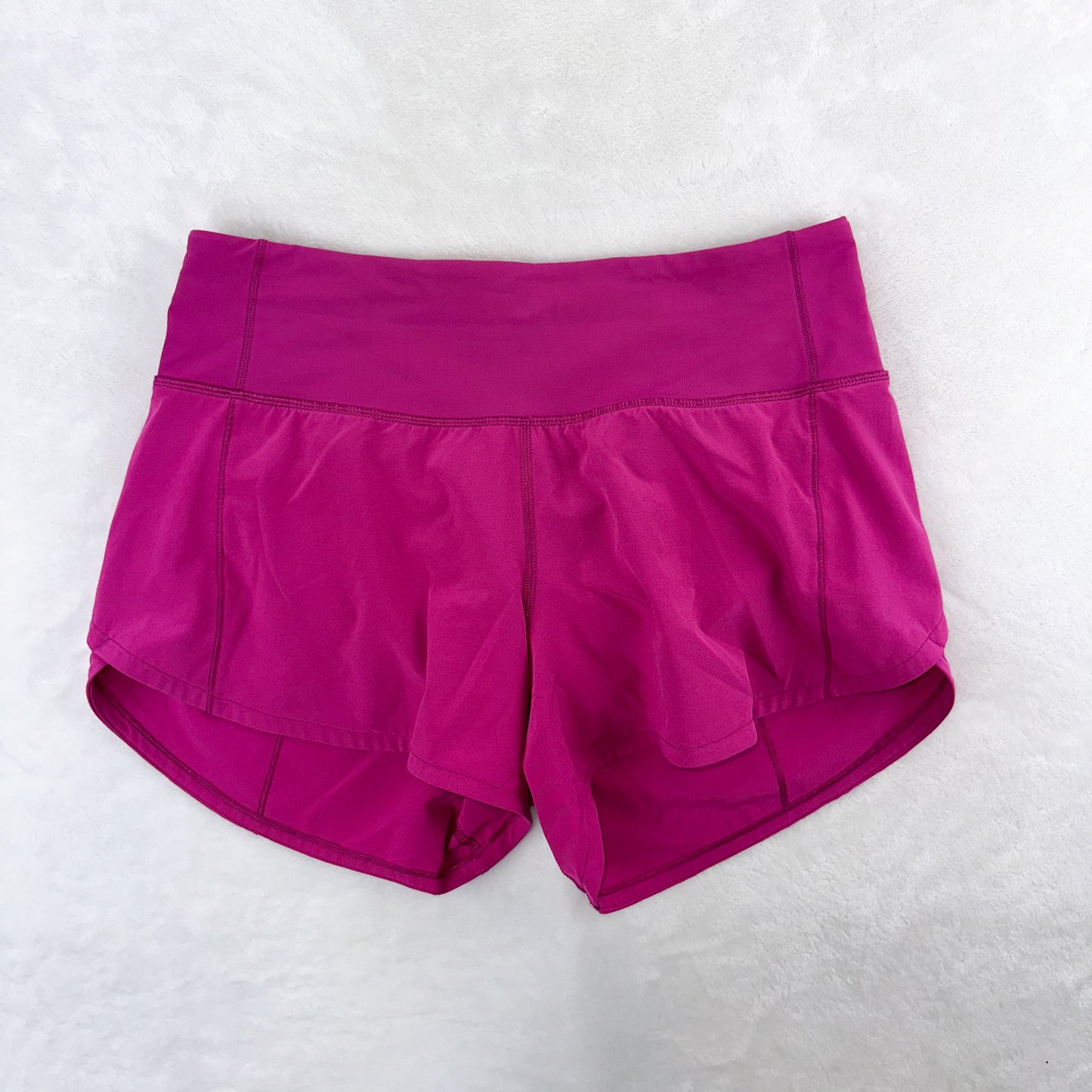 Size 4 Ripened Raspberry Mid-Rise Speed Up Short 4”