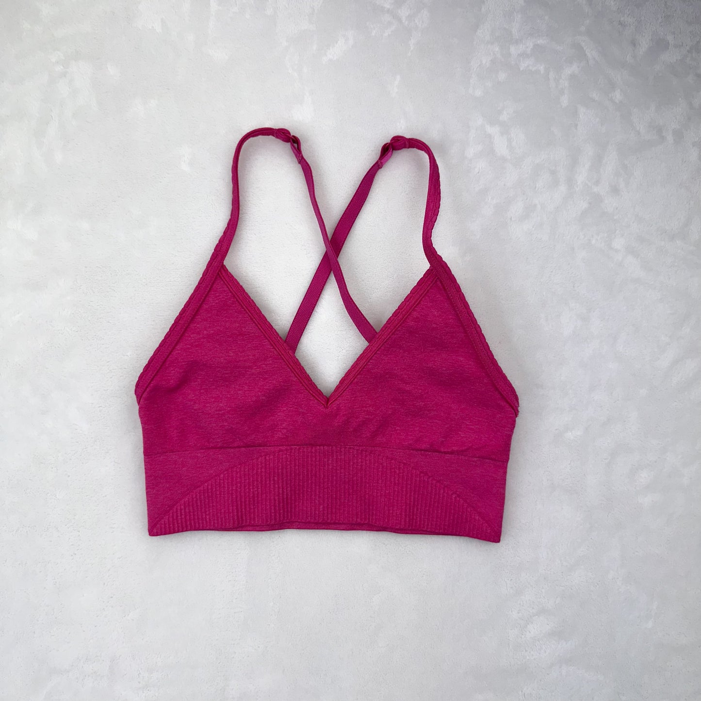 Size 0 Heathered Jewelled Magenta Ebb To Street Bra