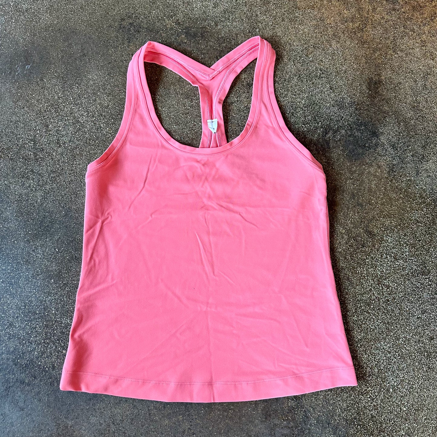 Size 6 Raspberry Cream Align Racerback Tank *race length