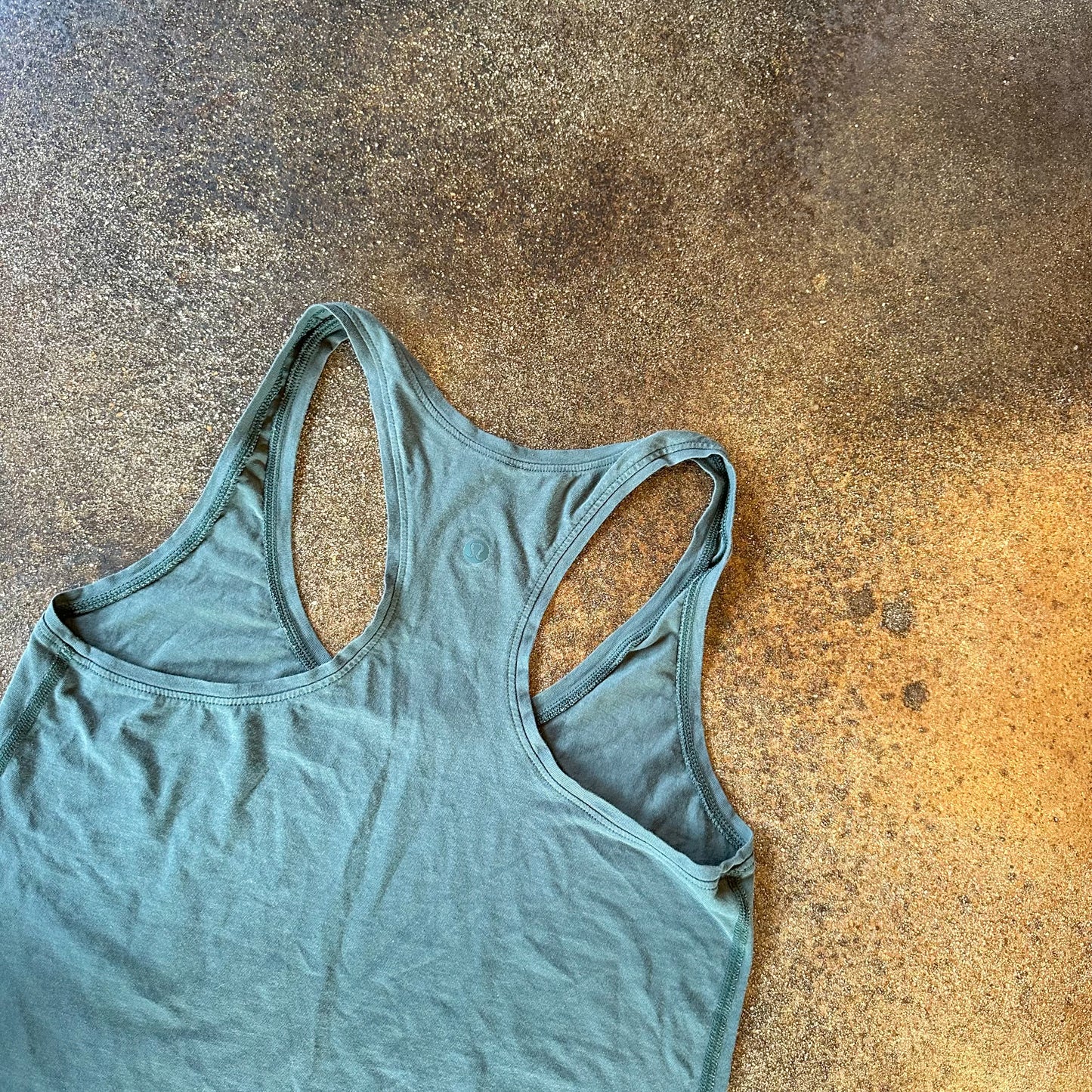 Size 8 green racerback tank