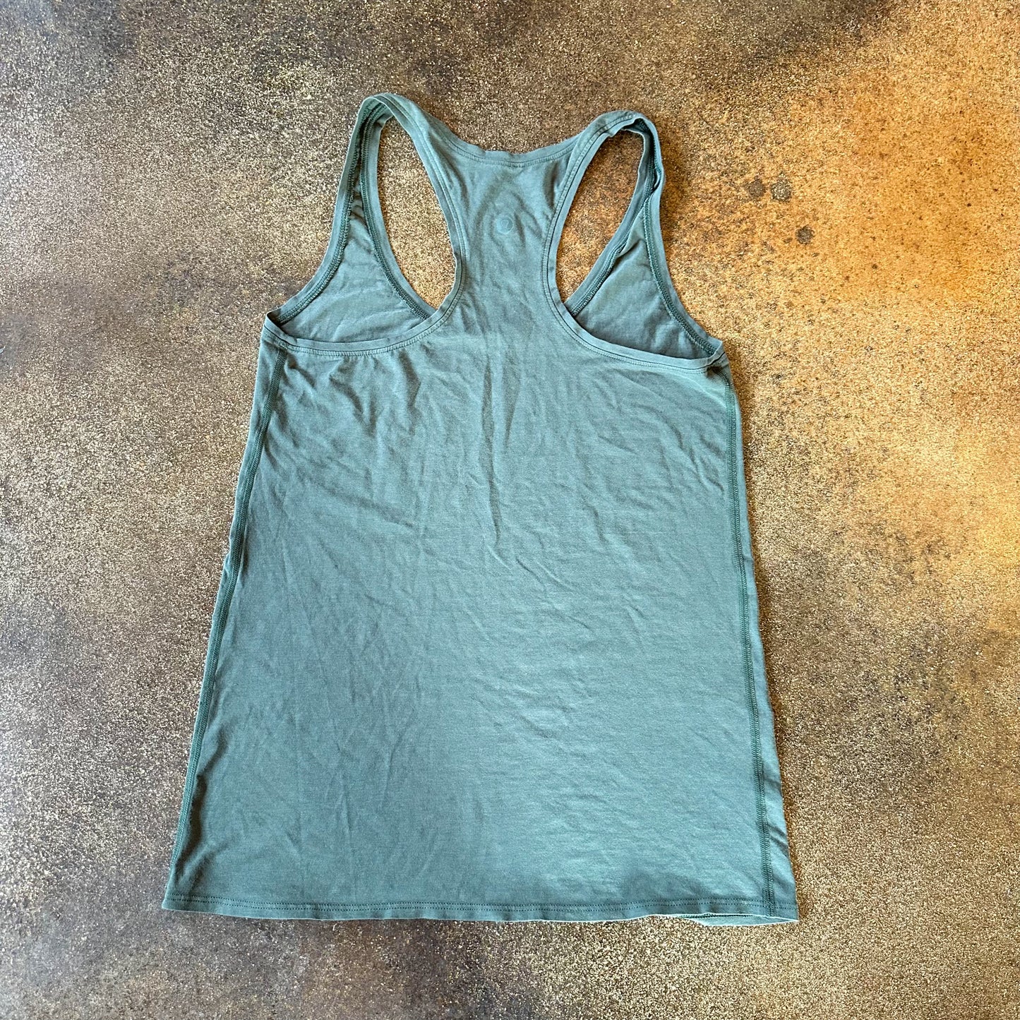 Size 8 green racerback tank