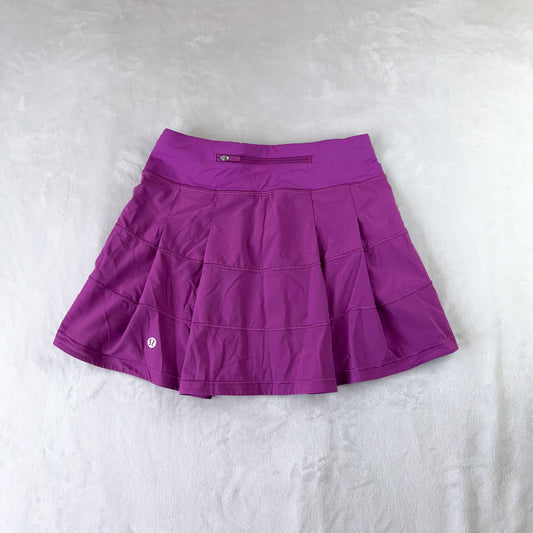 Size 0 Vivid Plum Pace Rival Mid-Rise Skirt