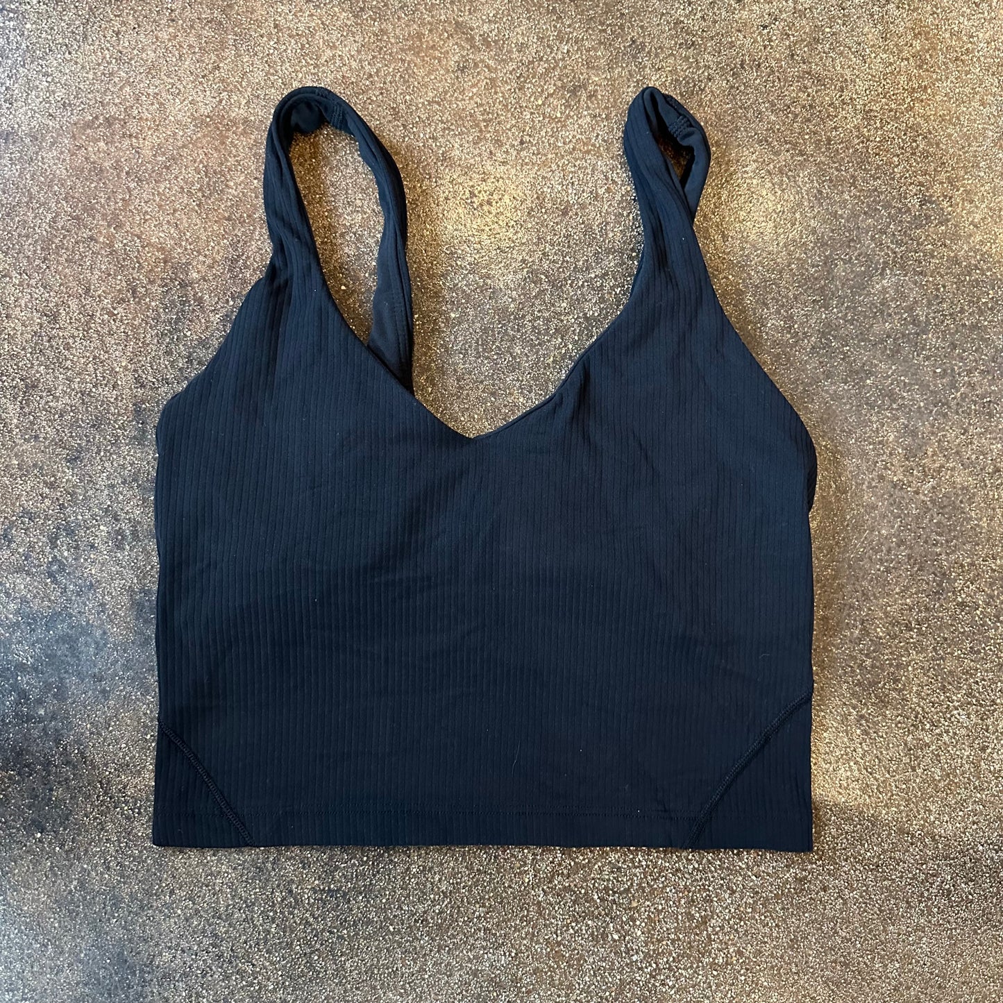 Size 4 Black Align Tank *ribbed