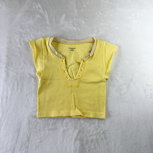 Size XS/S Yellow Out From Under Go For Gold Seamless Top