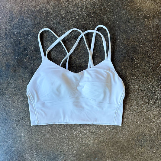 Size 4 White Like A Cloud Bra *Longline