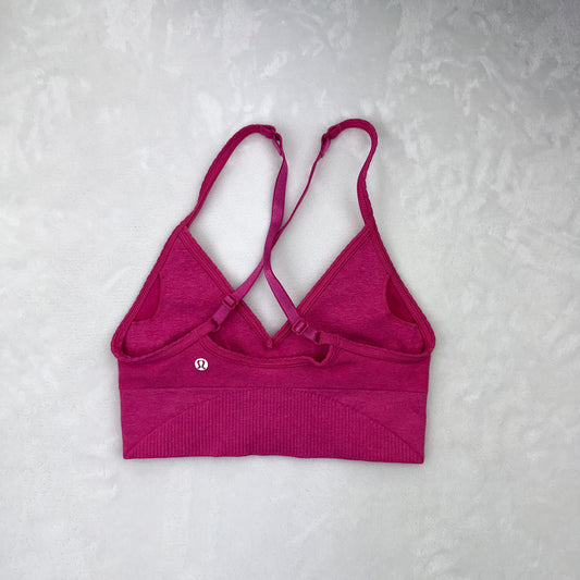 Size 0 Heathered Jewelled Magenta Ebb To Street Bra