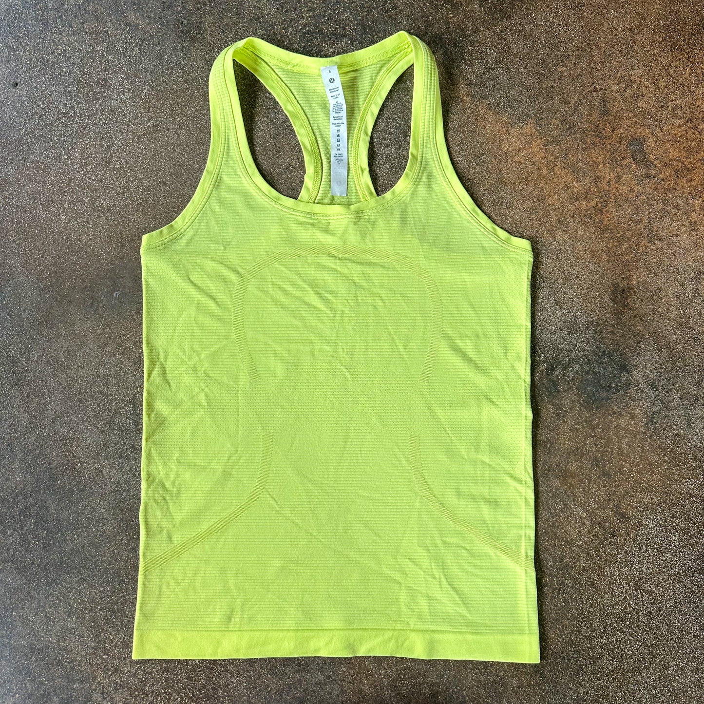 Size 6 Electric Lemon Swifly Racerback 2.0