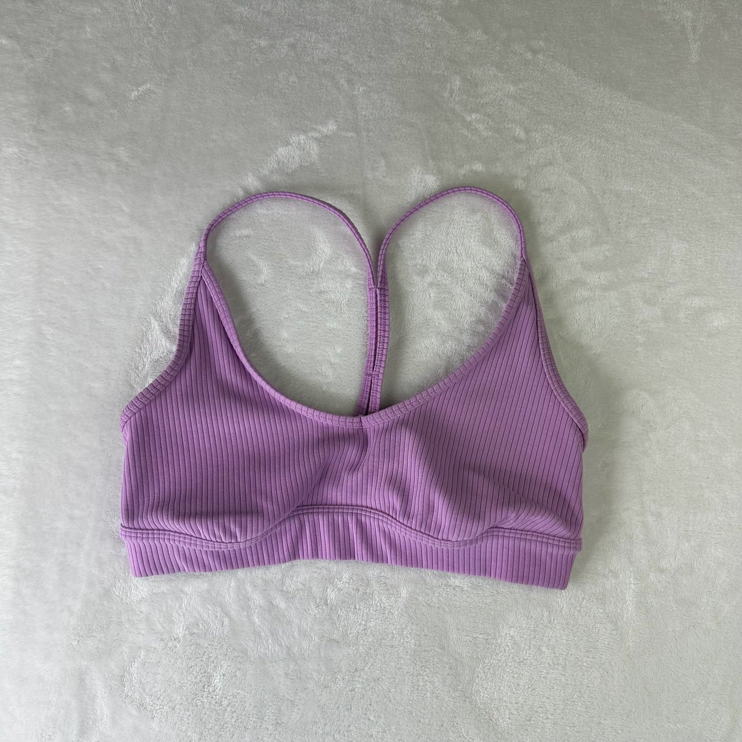 Size XS Purple Medium Alo Ribbed Blissful Bra
