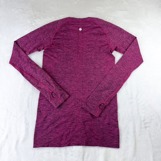 Size 6 Heathered Dashing Purple Swifly Long Sleeve