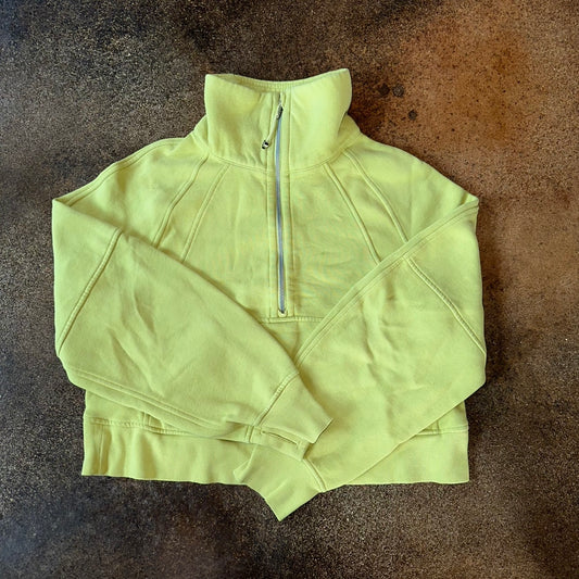 Size XS/S Wasabi Funnel Neck Half-Zip Hoodie