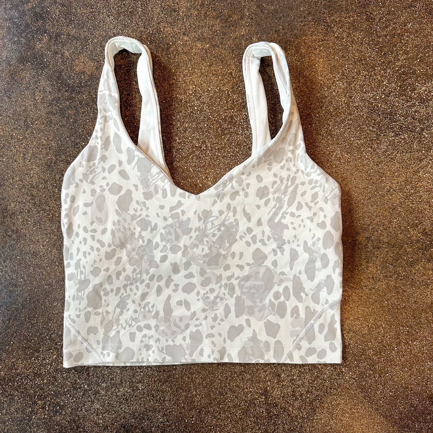 Size 4 Cheetah Camo Antique White Multi Align Tank