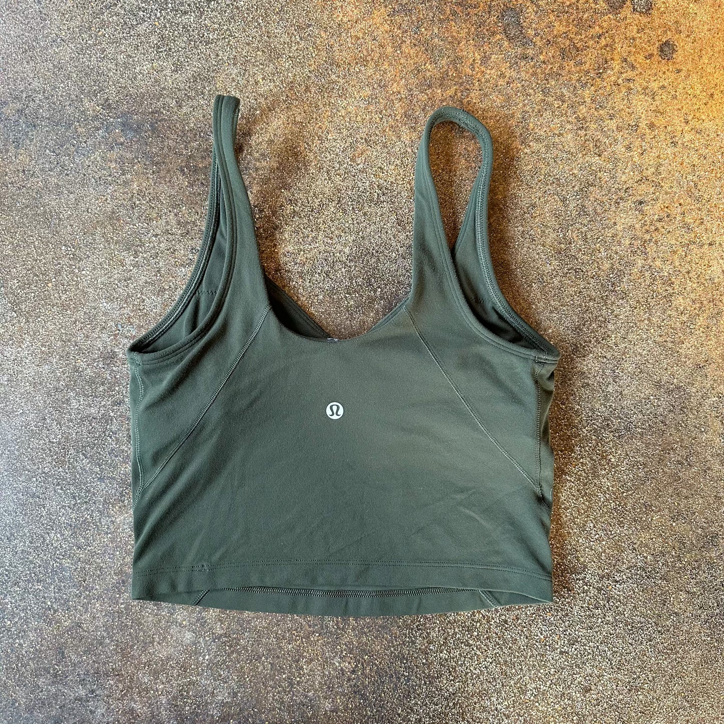 Size 4 Dark Olive Align Tank Top