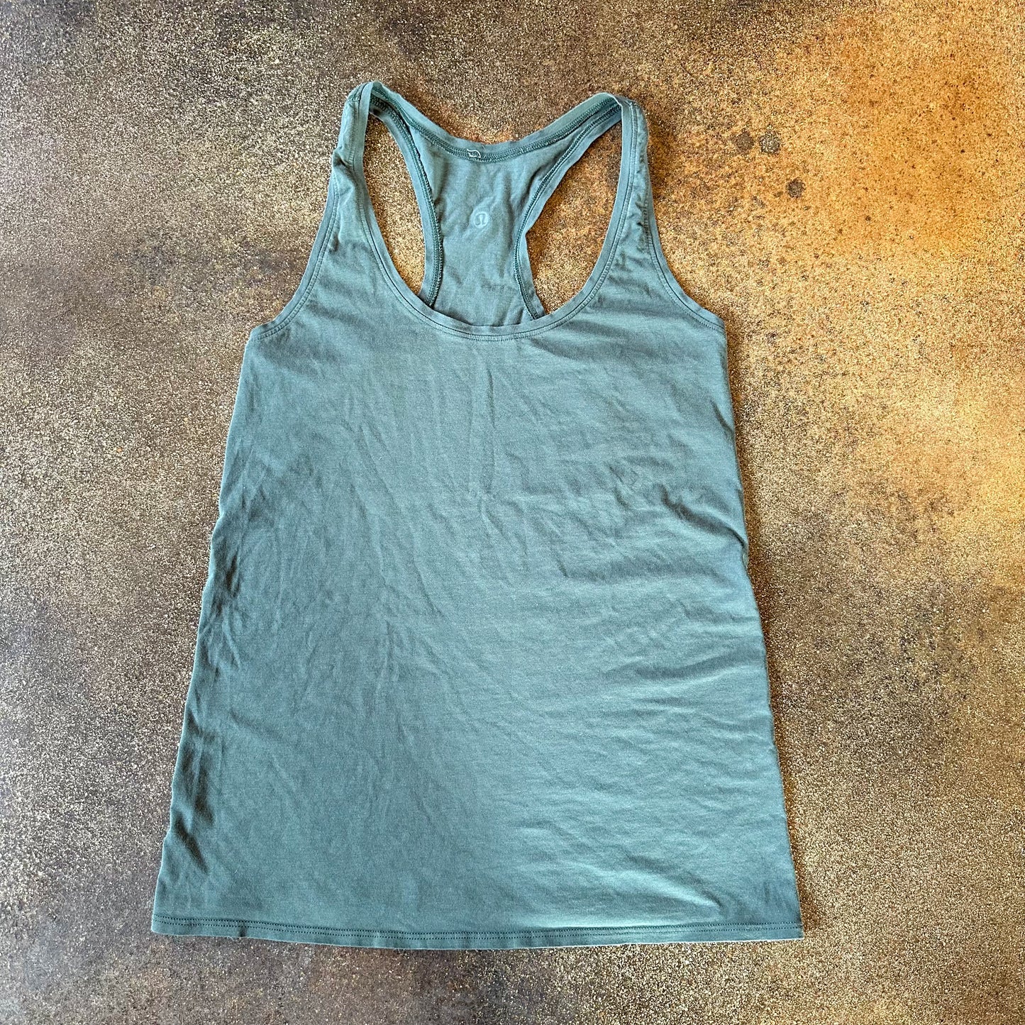 Size 8 green racerback tank