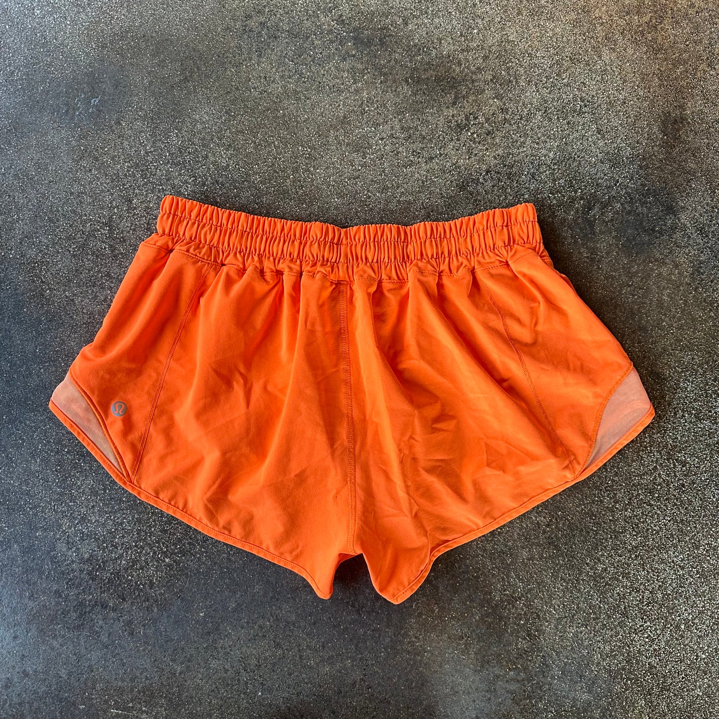 Size 8 Highlight Orange Hotty Hot Short 2.5”