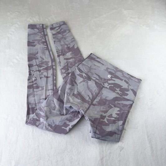 Size 4 Incognito Camo Jacquard Iced Iris Violet Verbana Wunder Under Legging 28”