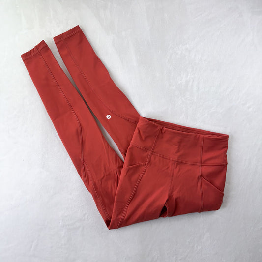 Size 2 Brick Rose Time To Sweat Legging 28”