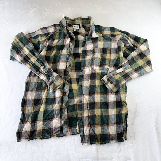 Size XS Earth Tones Buckle Flannel