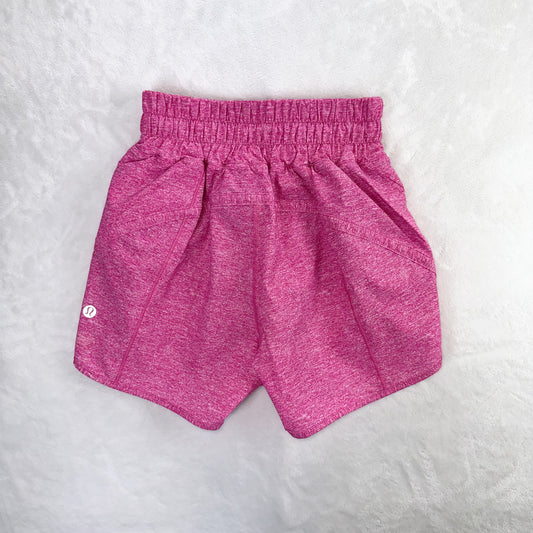 Size 0 Heather Lux Multi Sonic Pink Track That Mid-Rise Short 5”