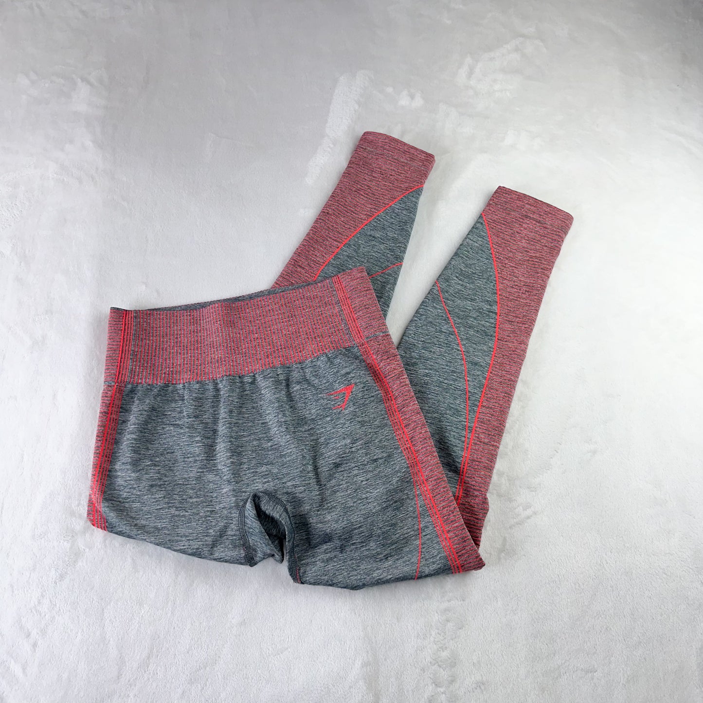 Size M Charcoal Marl/Coral Hyper Amplify Legging