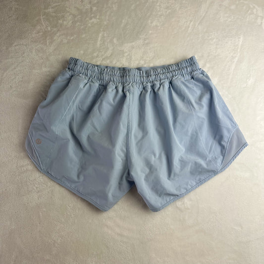 Size 8 Blue Linen Hotty Hot Short 4”