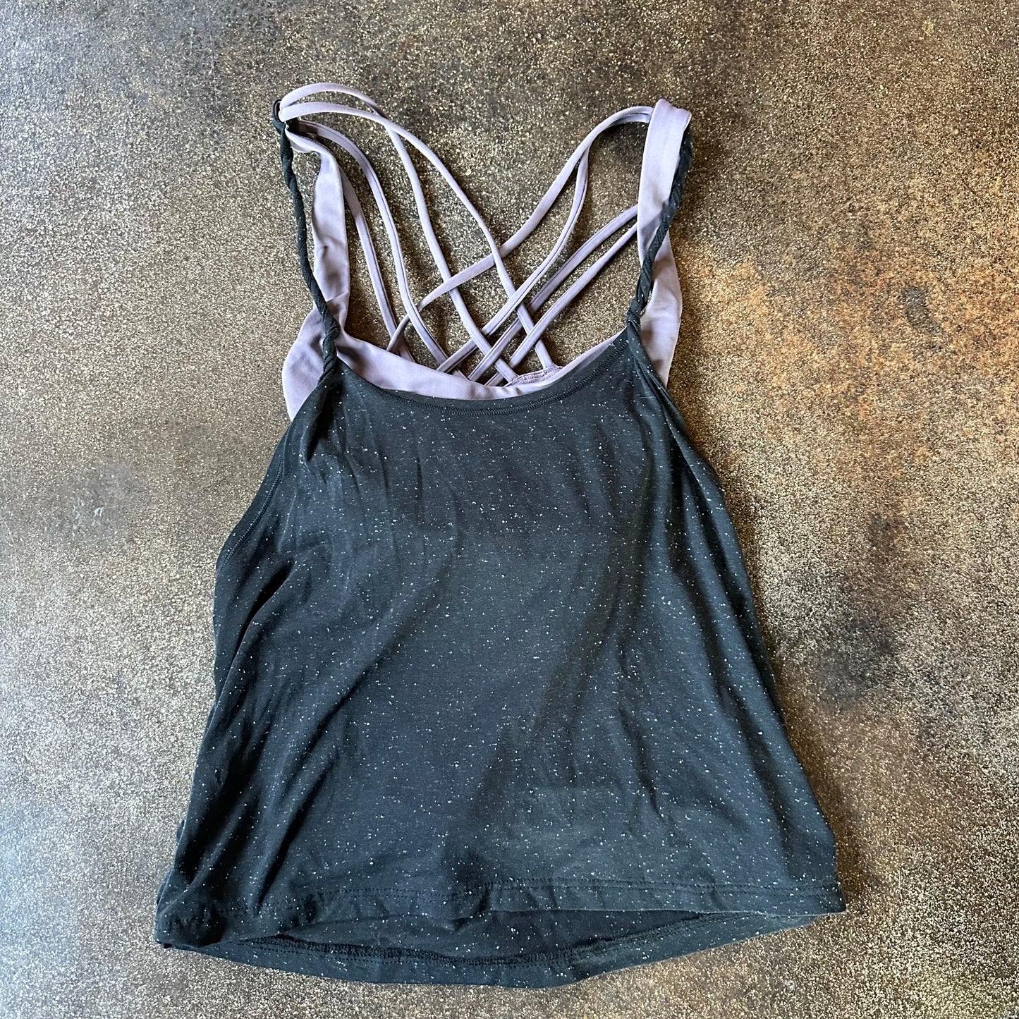 Size 4 Black/Frosted Mulberry Tied in Energy 2-in-1 Tank