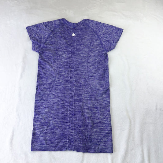 Size 4 Heathered Bruised Berry Scoop Swifly Short Sleeve