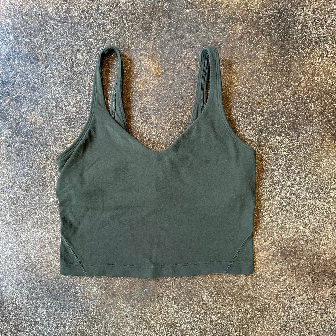 Size 4 Dark Olive Align Tank *Flaw