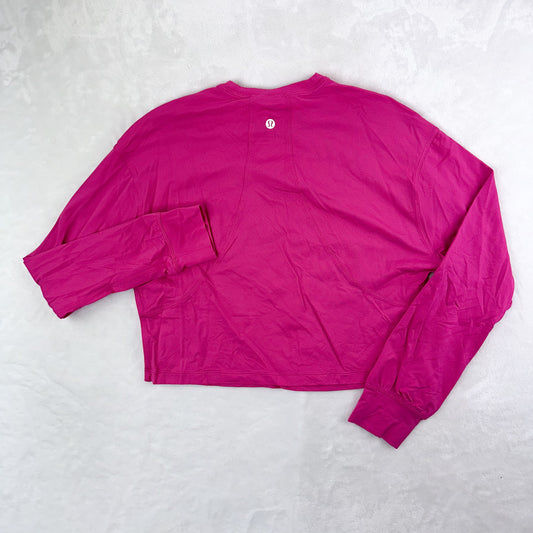 Size 0 Sonic Pink Abrasion-Resistant Training Long Sleeve