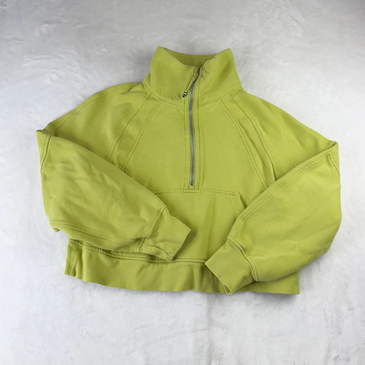 Size XS/S Wasabi Scuba Oversized Funnel Neck Half Zip
