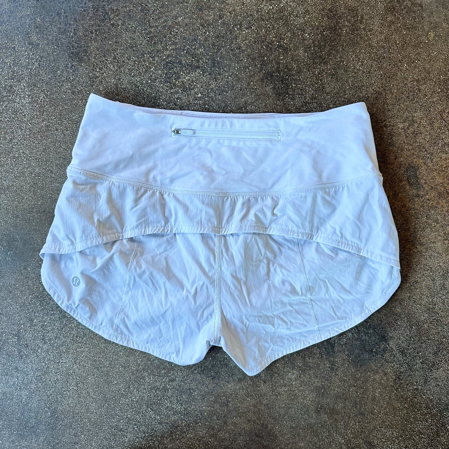 Size 6 White Speed Up Short HIGHRISE 2.5”