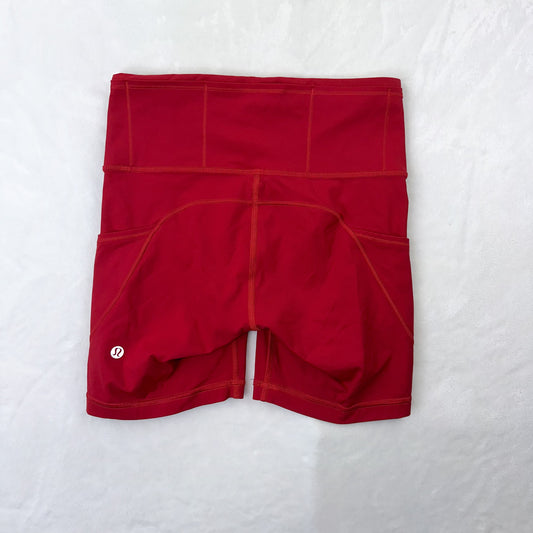 Size 4 Dark Red Fast & Free Short 6”