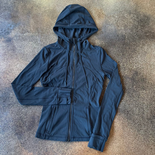 Size 4 Black Define Jacket Hooded