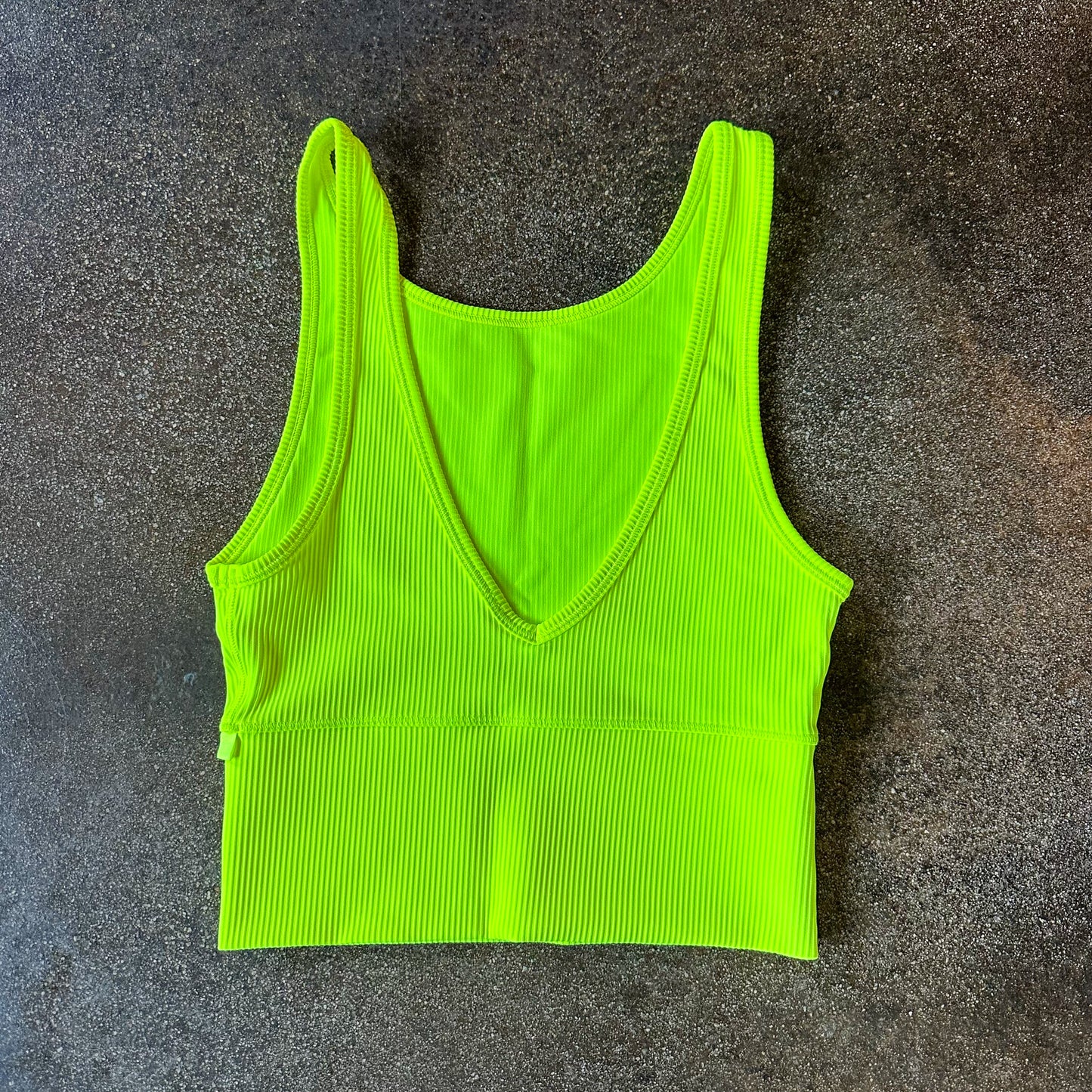 Size 2 Highlight Yellow Power Pivot Ribbed Tank