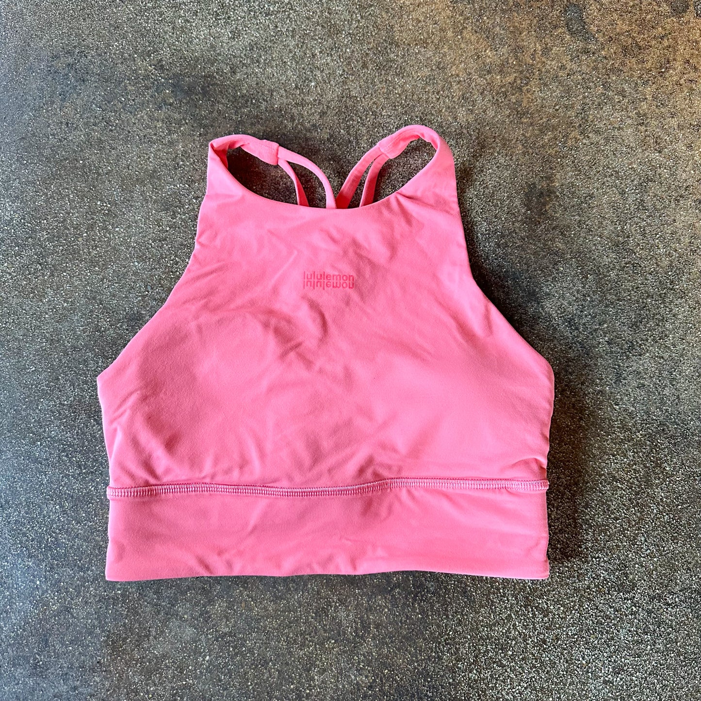 Size 4 Raspberry Cream Energy High-Neck Longline Bra