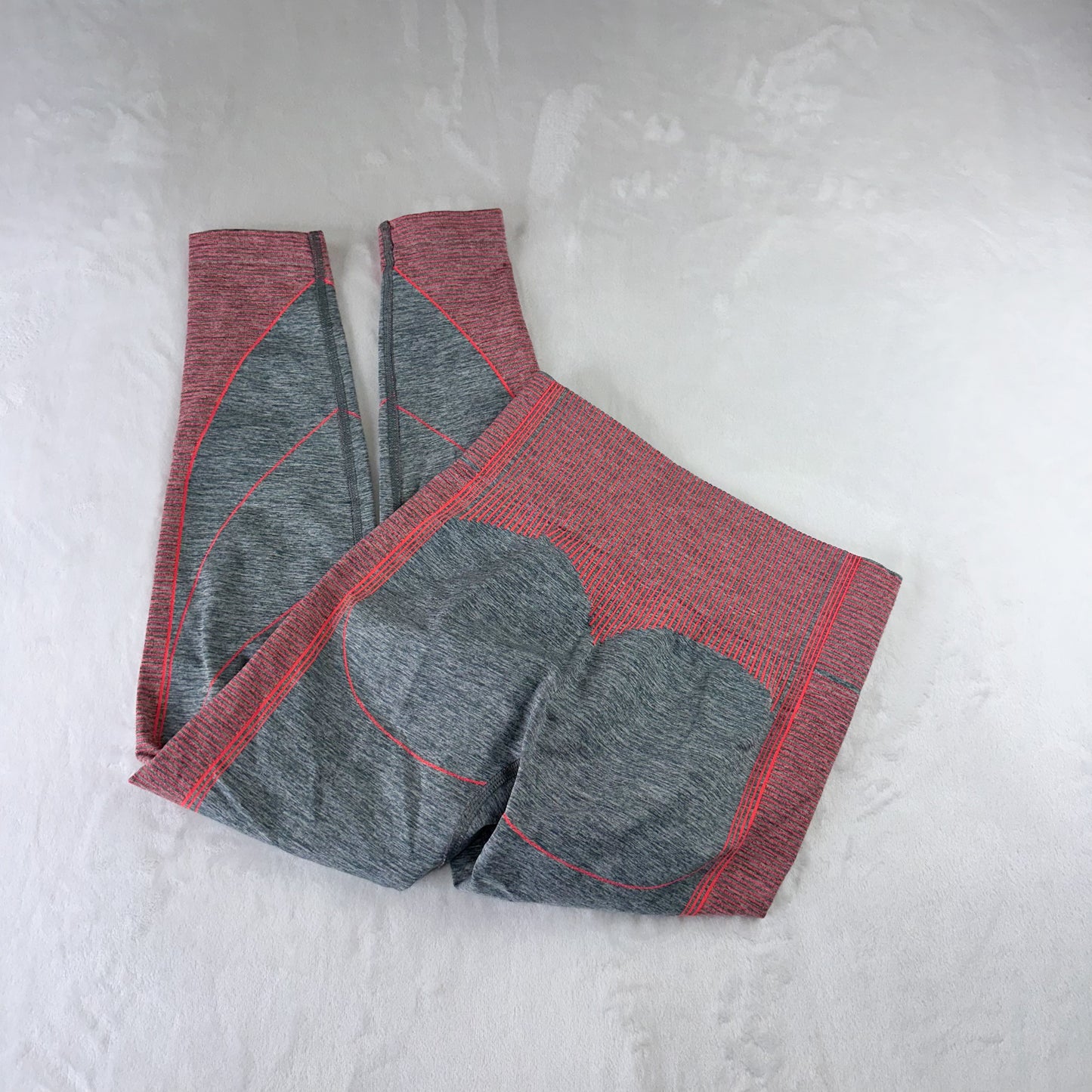 Size M Charcoal Marl/Coral Hyper Amplify Legging